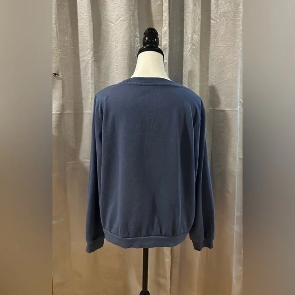 The Rolling Stones Women's Crewneck Sweater - Blue with Multicolor Graphics XL - Picture 3 of 10